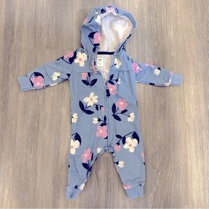 Carter's Baby Floral Hooded Jumpsuit